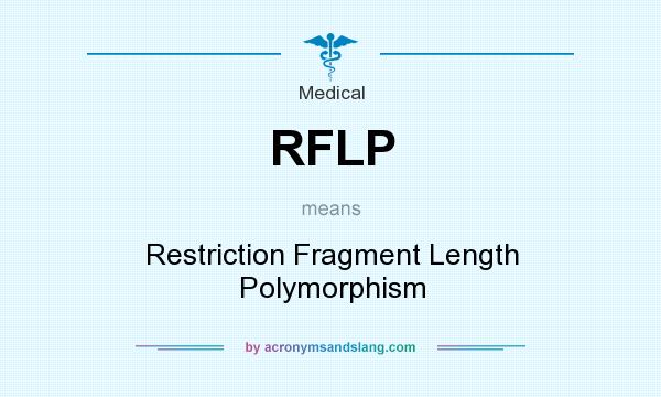 What does RFLP mean? It stands for Restriction Fragment Length Polymorphism