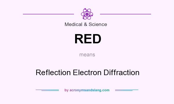 What does RED mean? It stands for Reflection Electron Diffraction