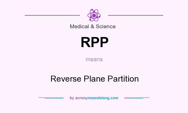 What does RPP mean? It stands for Reverse Plane Partition