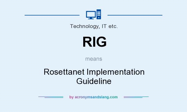 What does RIG mean? It stands for Rosettanet Implementation Guideline