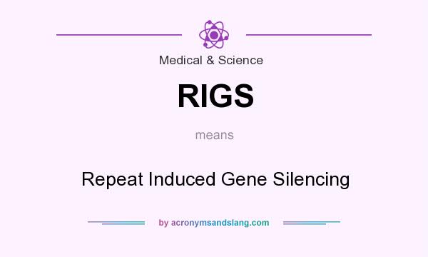 What does RIGS mean? It stands for Repeat Induced Gene Silencing
