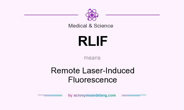 What does RLIF mean? It stands for Remote Laser-Induced Fluorescence
