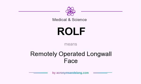 What does ROLF mean? It stands for Remotely Operated Longwall Face