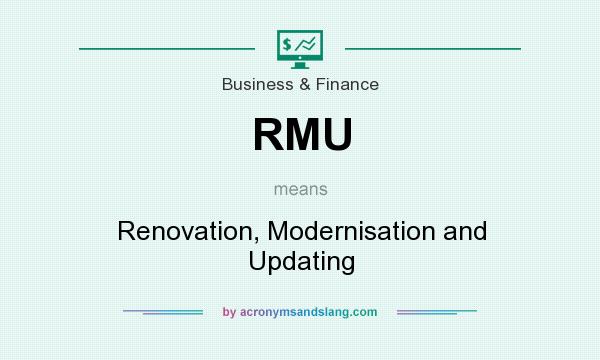 What does RMU mean? It stands for Renovation, Modernisation and Updating