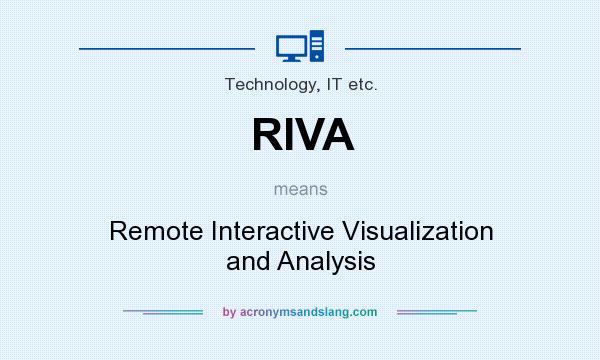 What does RIVA mean? It stands for Remote Interactive Visualization and Analysis