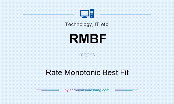 What does RMBF mean? It stands for Rate Monotonic Best Fit