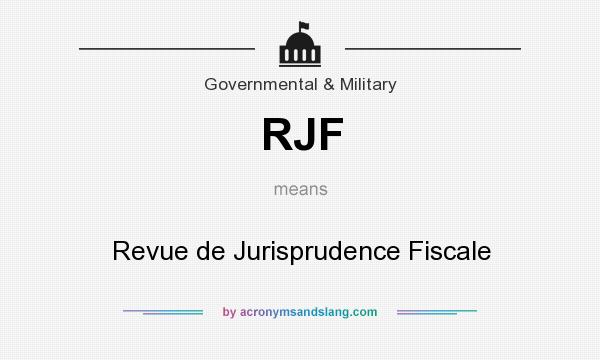 What does RJF mean? It stands for Revue de Jurisprudence Fiscale