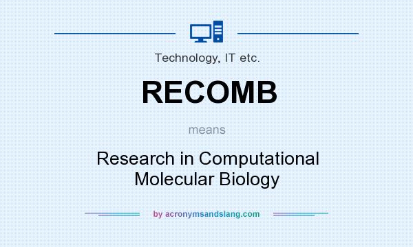 What does RECOMB mean? It stands for Research in Computational Molecular Biology