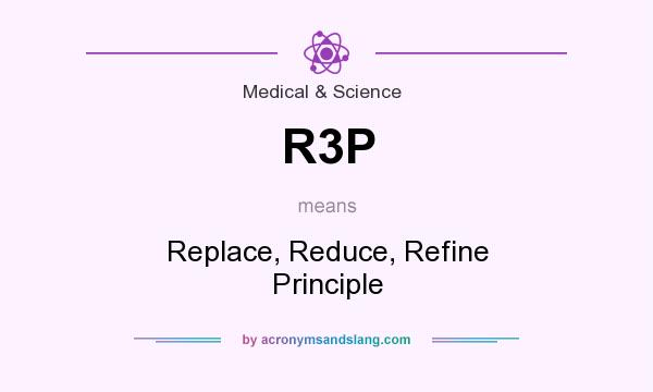 What does R3P mean? It stands for Replace, Reduce, Refine Principle