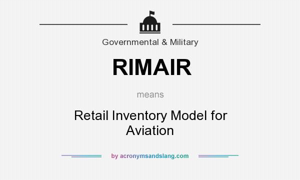 What does RIMAIR mean? It stands for Retail Inventory Model for Aviation