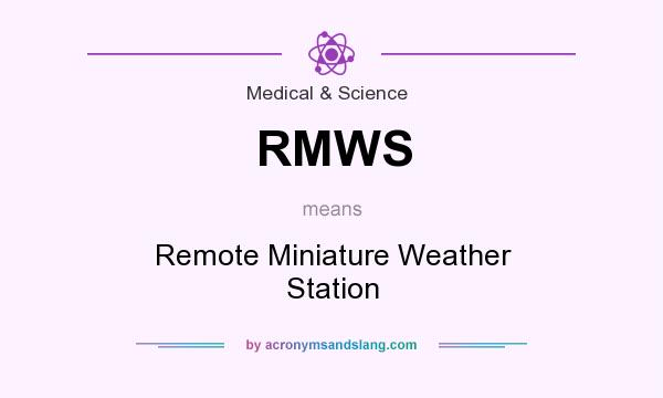 What does RMWS mean? It stands for Remote Miniature Weather Station