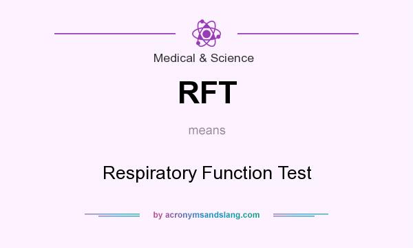What does RFT mean? It stands for Respiratory Function Test