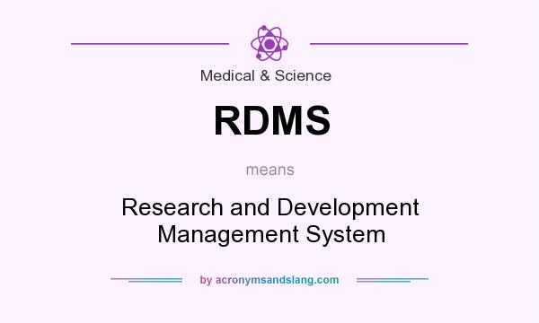 What does RDMS mean? It stands for Research and Development Management System