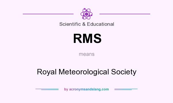 What does RMS mean? It stands for Royal Meteorological Society