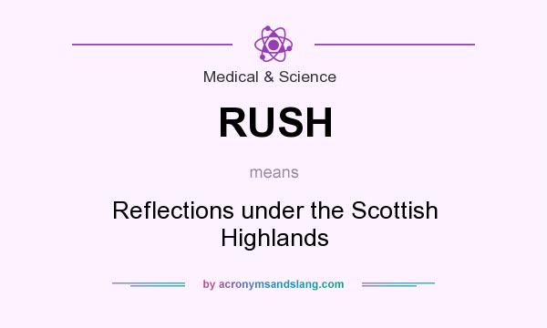 What does RUSH mean? It stands for Reflections under the Scottish Highlands