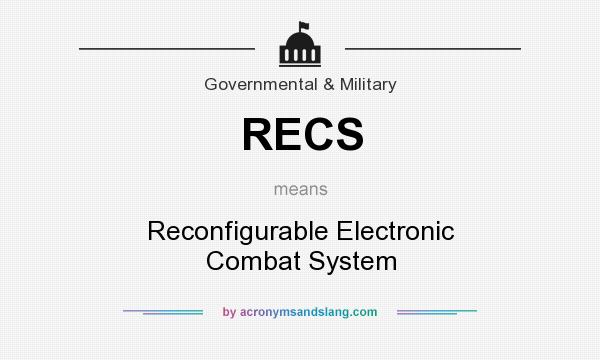 What does RECS mean? It stands for Reconfigurable Electronic Combat System