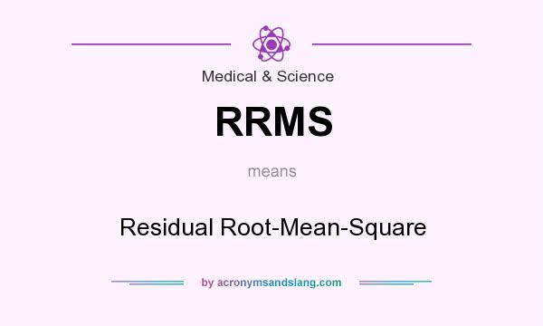 What does RRMS mean? It stands for Residual Root-Mean-Square
