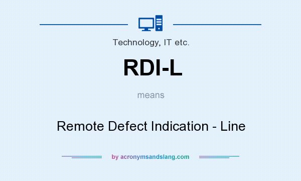 What does RDI-L mean? It stands for Remote Defect Indication - Line