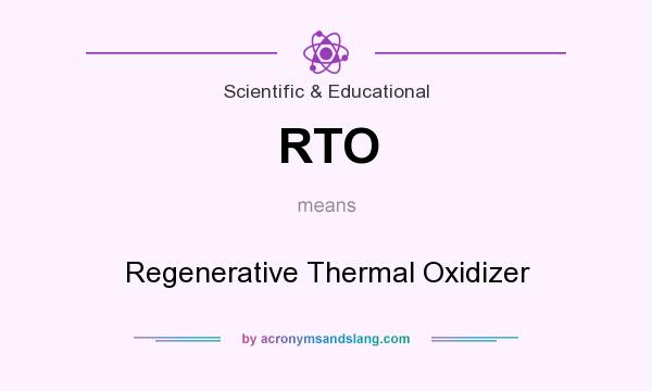 What does RTO mean? It stands for Regenerative Thermal Oxidizer