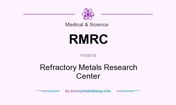 What does RMRC mean? It stands for Refractory Metals Research Center