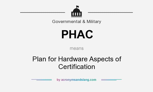 What does PHAC mean? It stands for Plan for Hardware Aspects of Certification