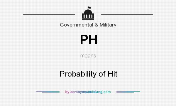 What does PH mean? It stands for Probability of Hit