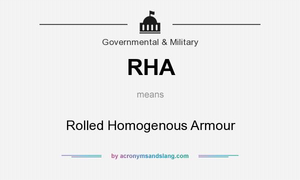 What does RHA mean? It stands for Rolled Homogenous Armour