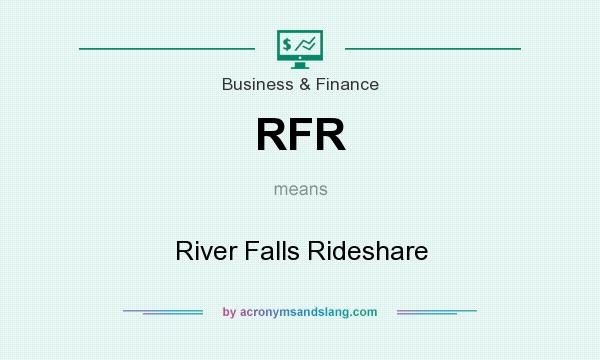 What does RFR mean? It stands for River Falls Rideshare