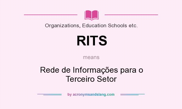 What does RITS mean? It stands for Rede de Informações para o Terceiro Setor