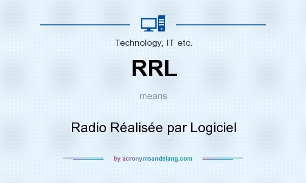 What does RRL mean? It stands for Radio Réalisée par Logiciel