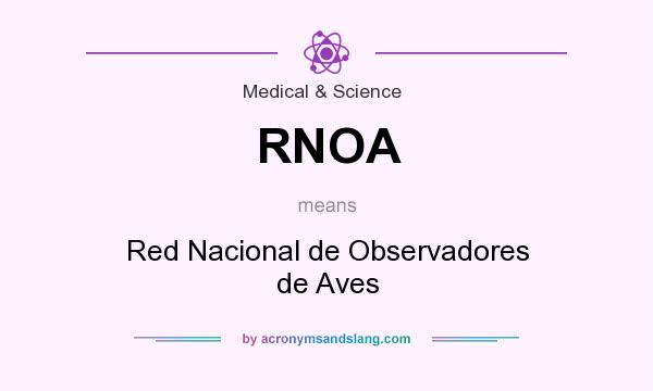 What does RNOA mean? It stands for Red Nacional de Observadores de Aves
