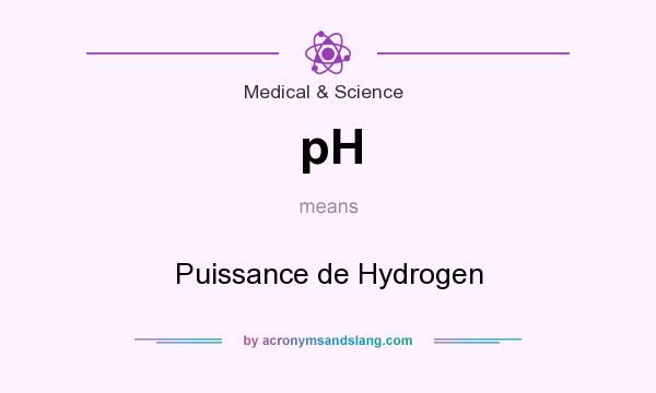 What does pH mean? It stands for Puissance de Hydrogen