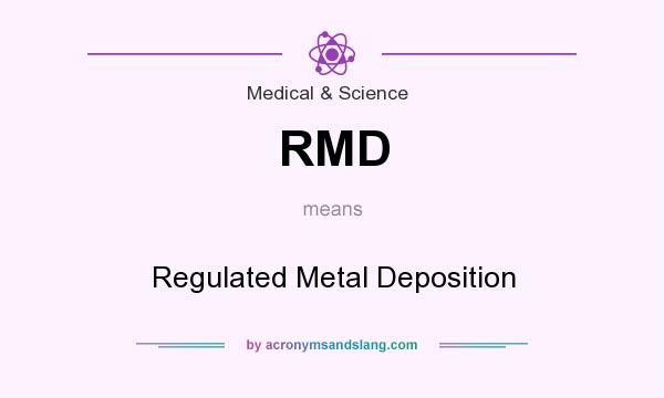 What does RMD mean? It stands for Regulated Metal Deposition