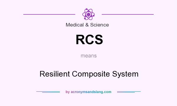 What does RCS mean? It stands for Resilient Composite System