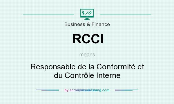 What does RCCI mean? It stands for Responsable de la Conformité et du Contrôle Interne