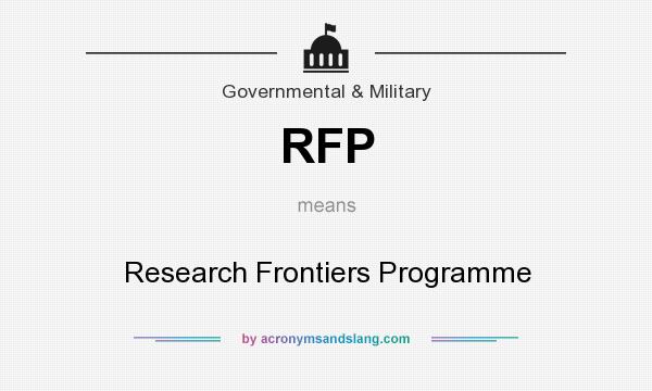 What does RFP mean? It stands for Research Frontiers Programme