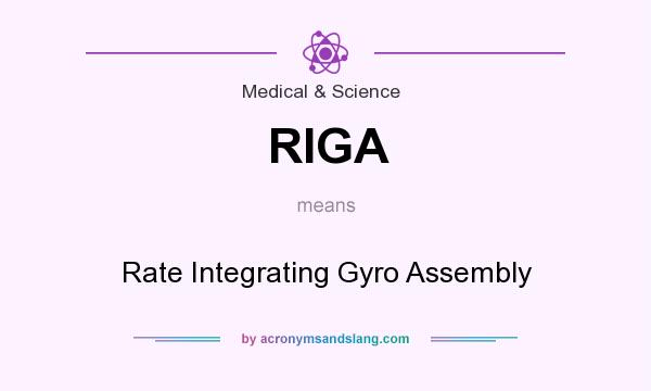 What does RIGA mean? It stands for Rate Integrating Gyro Assembly
