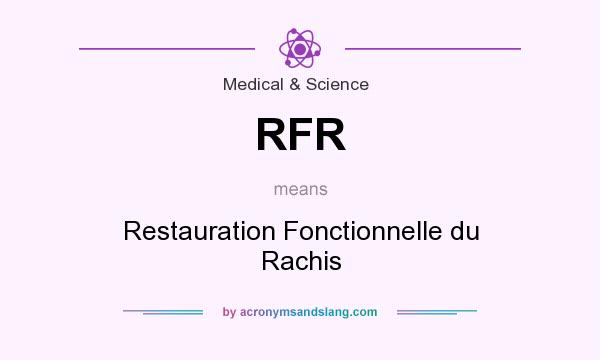 What does RFR mean? It stands for Restauration Fonctionnelle du Rachis