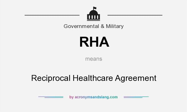 What does RHA mean? It stands for Reciprocal Healthcare Agreement