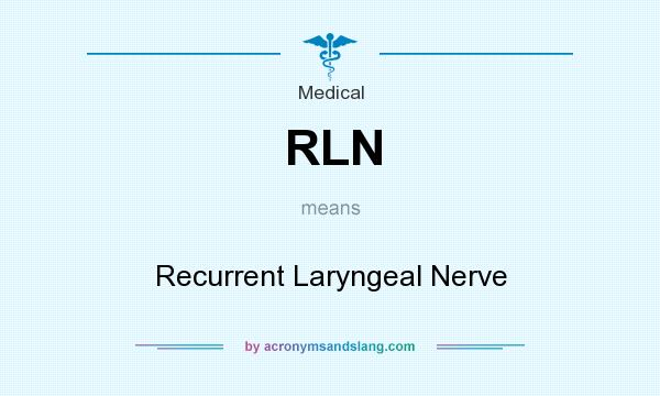 What does RLN mean? It stands for Recurrent Laryngeal Nerve
