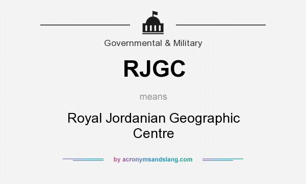 What does RJGC mean? It stands for Royal Jordanian Geographic Centre
