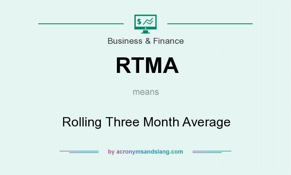 What does RTMA mean? It stands for Rolling Three Month Average