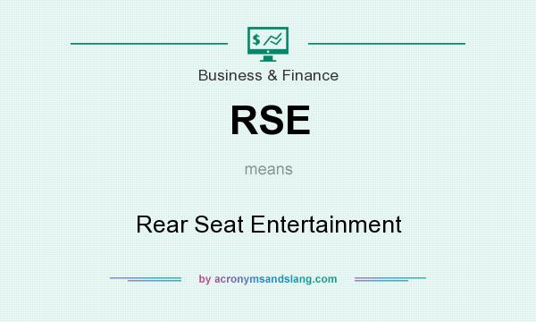 What does RSE mean? It stands for Rear Seat Entertainment