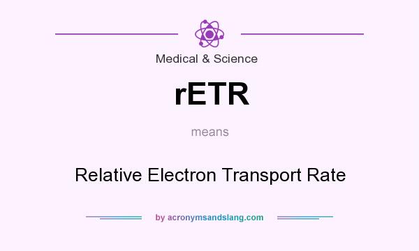 What does rETR mean? It stands for Relative Electron Transport Rate