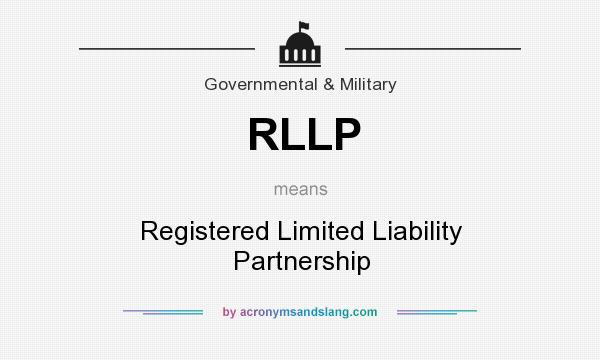 What does RLLP mean? It stands for Registered Limited Liability Partnership