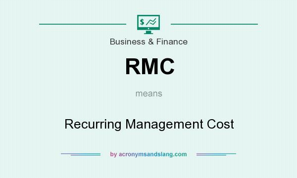 What does RMC mean? It stands for Recurring Management Cost