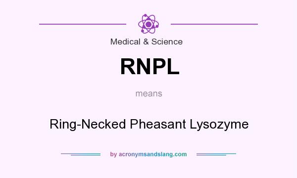 What does RNPL mean? It stands for Ring-Necked Pheasant Lysozyme