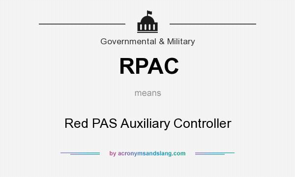 What does RPAC mean? It stands for Red PAS Auxiliary Controller