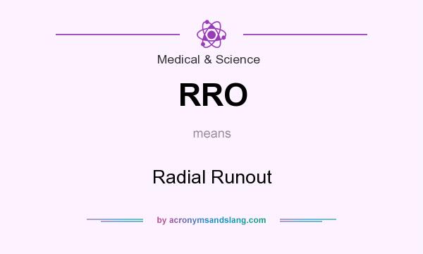 What does RRO mean? It stands for Radial Runout