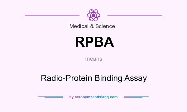 What does RPBA mean? It stands for Radio-Protein Binding Assay